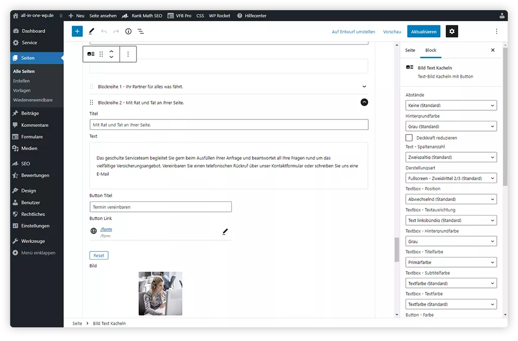 Backend-GUI Beispiel 2